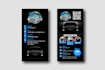 design business card for car wash, auto detailing, rental, repair, car service