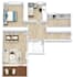redraw floor plan 2d and 3d for real estate agent