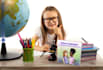 create 5 different children 3d book mockup