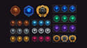 design a cohesive set of UI icons for game or mobile app