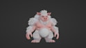 create stylized 3d creature model for 3d printing or games