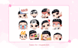 draw twitch emotes, chibi emotes, animated emotes, vtuber for stream