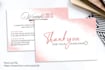 design business thank you card, product insert, package insert
