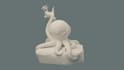 sculpt a 3d character for printing