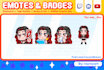 create custom twitch emotes, kick, youtube, discord emoji, and sub badges