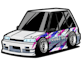 draw your car with chibi cartoon tooned style