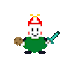 do a 16 bit pixel art image or gif about anything