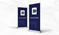 create roll up banner design with print ready files