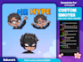 make cool and beautiful emotes for your twitch and more