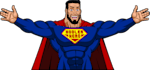 drawing figure in super hero cartoon