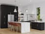 create 3d kitchen cabinet rendering for product catalogs