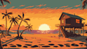 make eyecatching pixel art game backgrounds and animations
