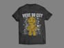 create groovy hippie t shirt design