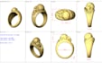 jewelry cad design for 3d printing and rendering