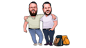 make cartoon caricature in artistic style