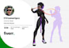 create professional character design project art deco style