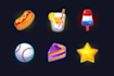 design a cohesive set of UI icons for game or mobile app