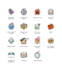 draw artistic hand drawn icons