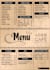 design a professional restaurant food menu flyer or price list