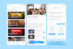 design modern mobile app and website UI UX in figma
