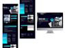 figma website design ux ui wordpress with logo and business card