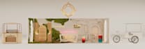 design booth, kiosk event design with 3d render drawing