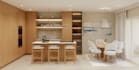 design kitchen interior in 3d and render