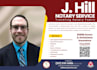 design flyer notary service, law firm corporate, lawyers business