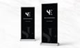 create roll up banner design with print ready files