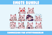 create cute custom vtuber, twitch, discord and kick emotes