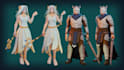 create low poly 3d character models with a rig and animation