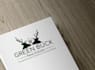 design a modern real estate logo with initials or symbols