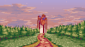 draw pixel art background for you