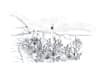 hand draw architectural and landscape design sketches