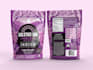 design a modern food product packaging label with 3d image