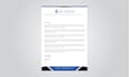 design a professional letterhead in ms word