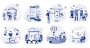 create modern flat vector illustration for website and app