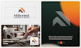 design modern minimalist professional logo and complete brand identity kit