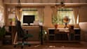 do concept art or 3d background for a game, visual novel, or stream