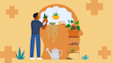 create modern flat vector illustration for website and app