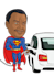 draw you a quality superhero cartoon
