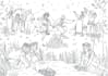 create coloring book illustration