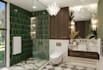 design, model, and render a photorealistic bathroom interior