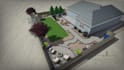 design layout 2d, landscape garden, backyard, pool