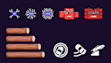 design a cohesive set of UI icons for game or mobile app