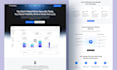 design figma landing page, saas website UI UX design