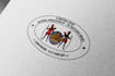 design embossed logo, text and artwork seal stamp