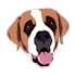 draw simple pet portrait vector for embroidery
