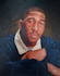 paint a realistic hand painted oil portrait on canvas from photo