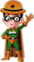 drawing figure in super hero cartoon